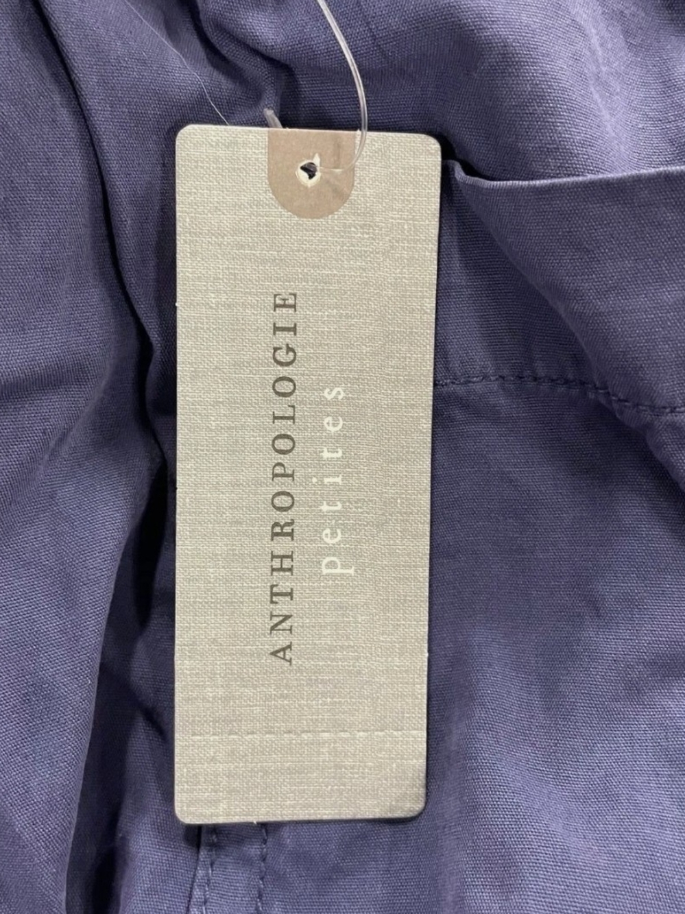 Anthropologie Ruched Poplin Parachute Pants Women's Size SP Navy - Picture 9 of 9
